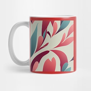 Vintage Abstract Floral Design Mug